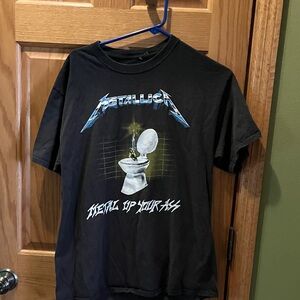 LG Black Metallica Graphic Tee
